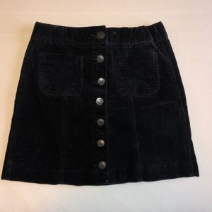 Brandy Melville corduroy skirt in black